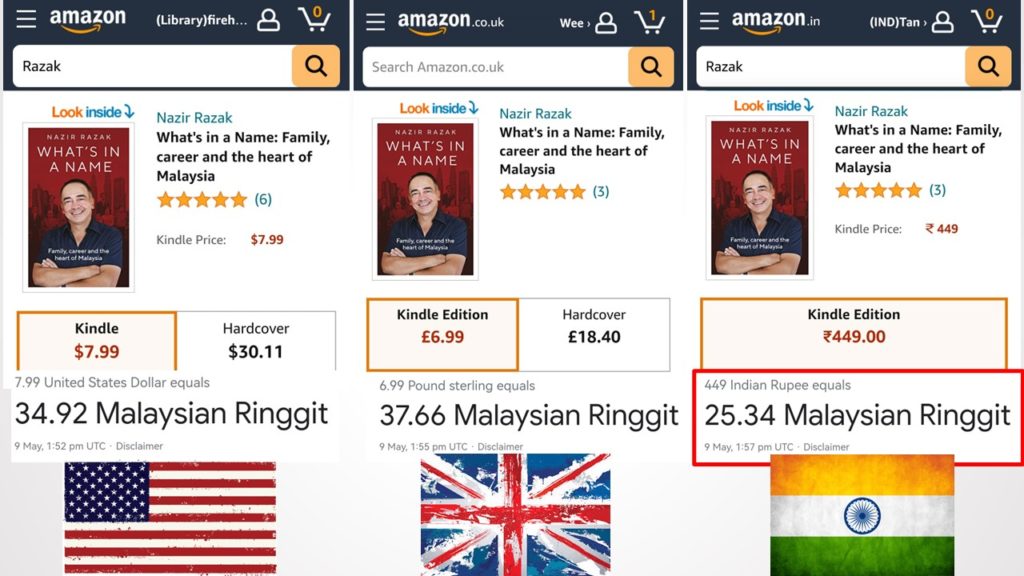 What's in A Name by Nazir Razak Kindle Price Comparisons UK, US & India