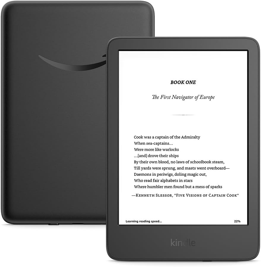 New Kindle 11th Gen (2024) 6” 300 ppi display in Black