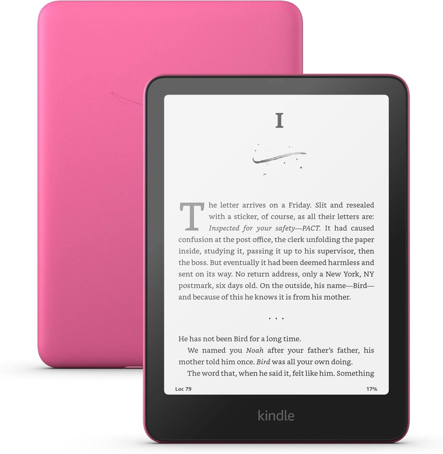 Kindle Paperwhite (12th Gen) Signature Edition (Raspberry), 32GB No Ads, 7" display with auto-adjusting front light, wireless charging, & 12 months Standard Warranty