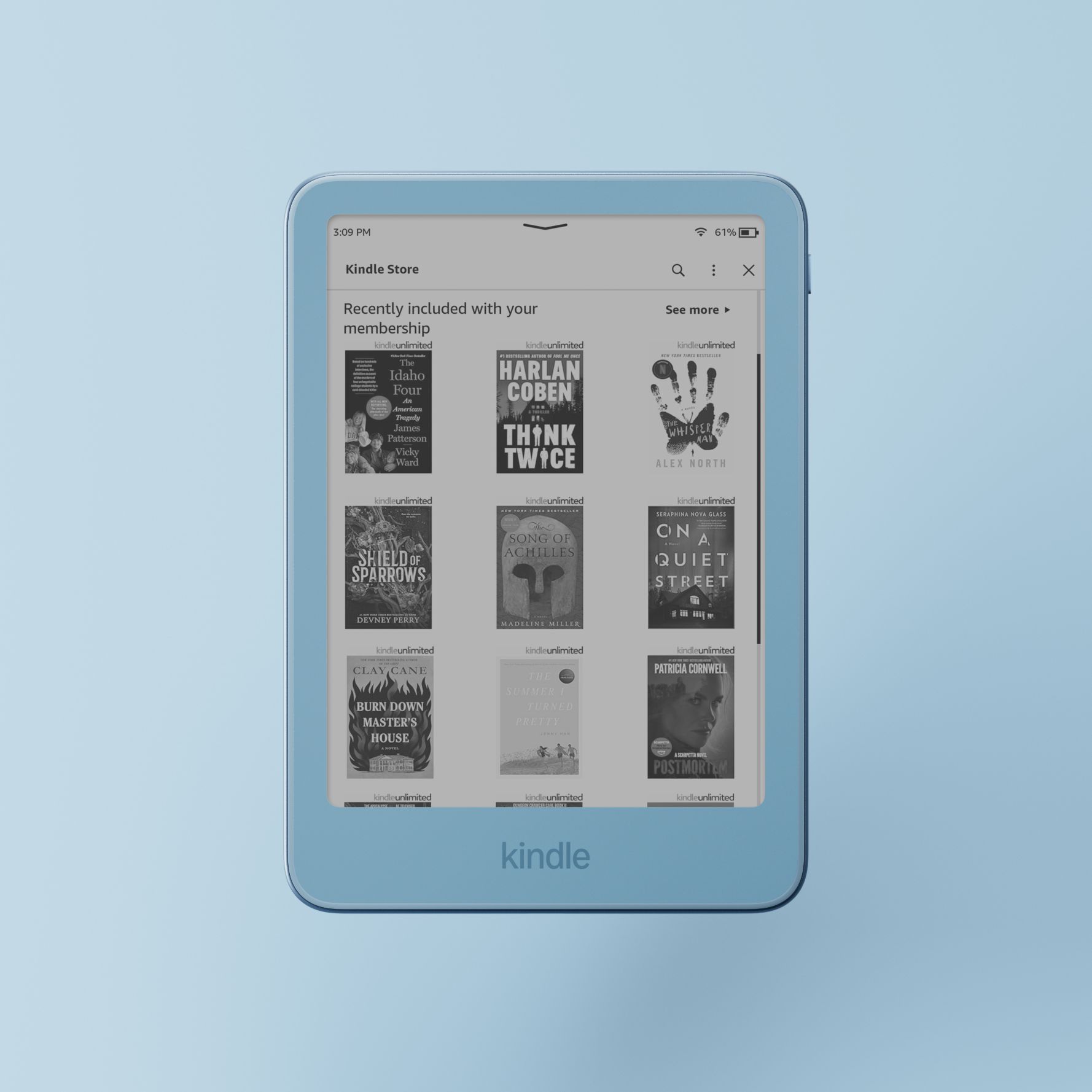 A selection of Kindle eBook covers representing a wide choice of stories