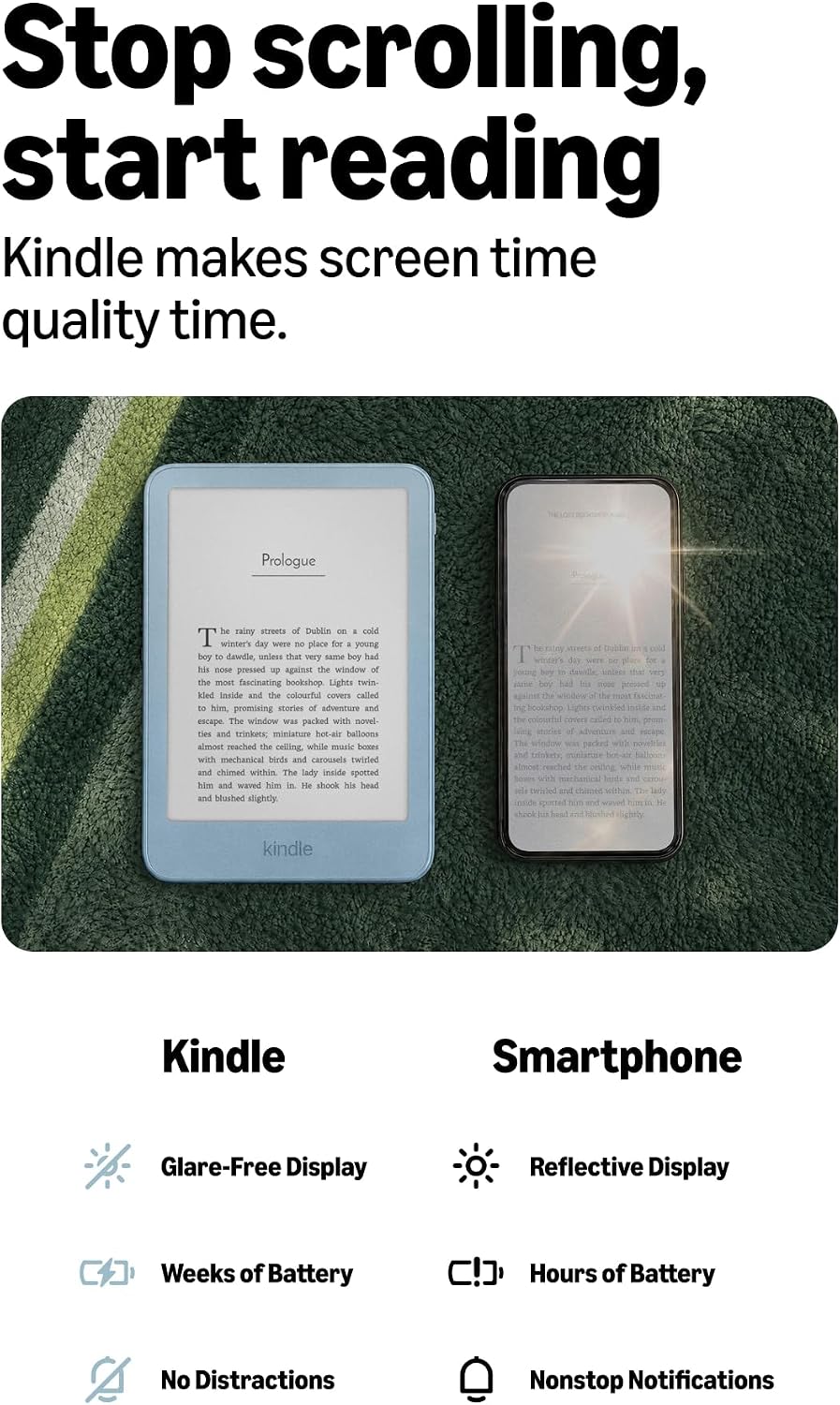 Kindle, Aluminum 2026 (Seaglass Green) - 6” 300 ppi, 32GB No Ads - Image 6